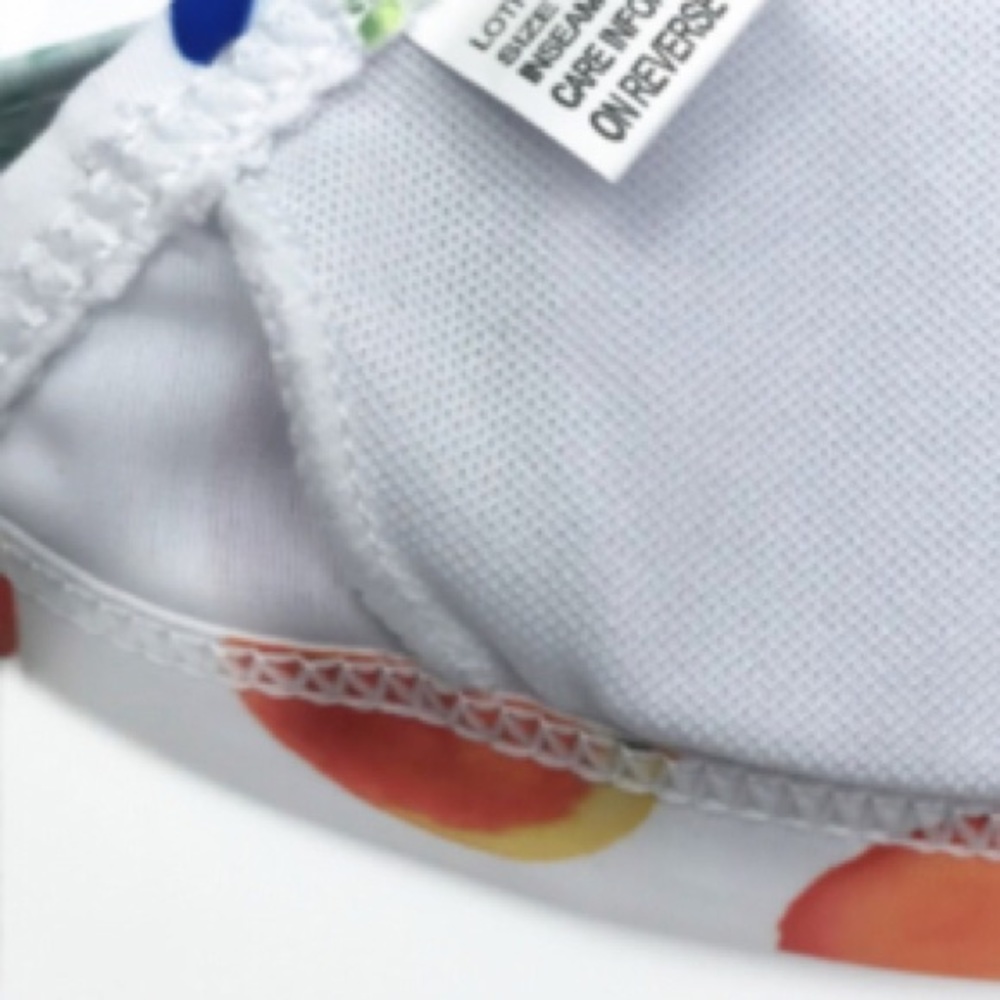 Stasia Fruit Ruffle Strappy White Vibrant Bikini M - Picture 9 of 13